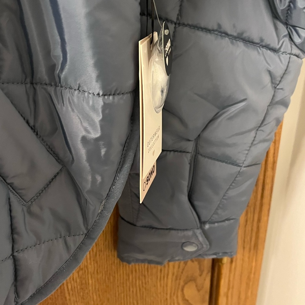 Steel Blue Lightweight Puffer Jacket - Picture 4 of 5